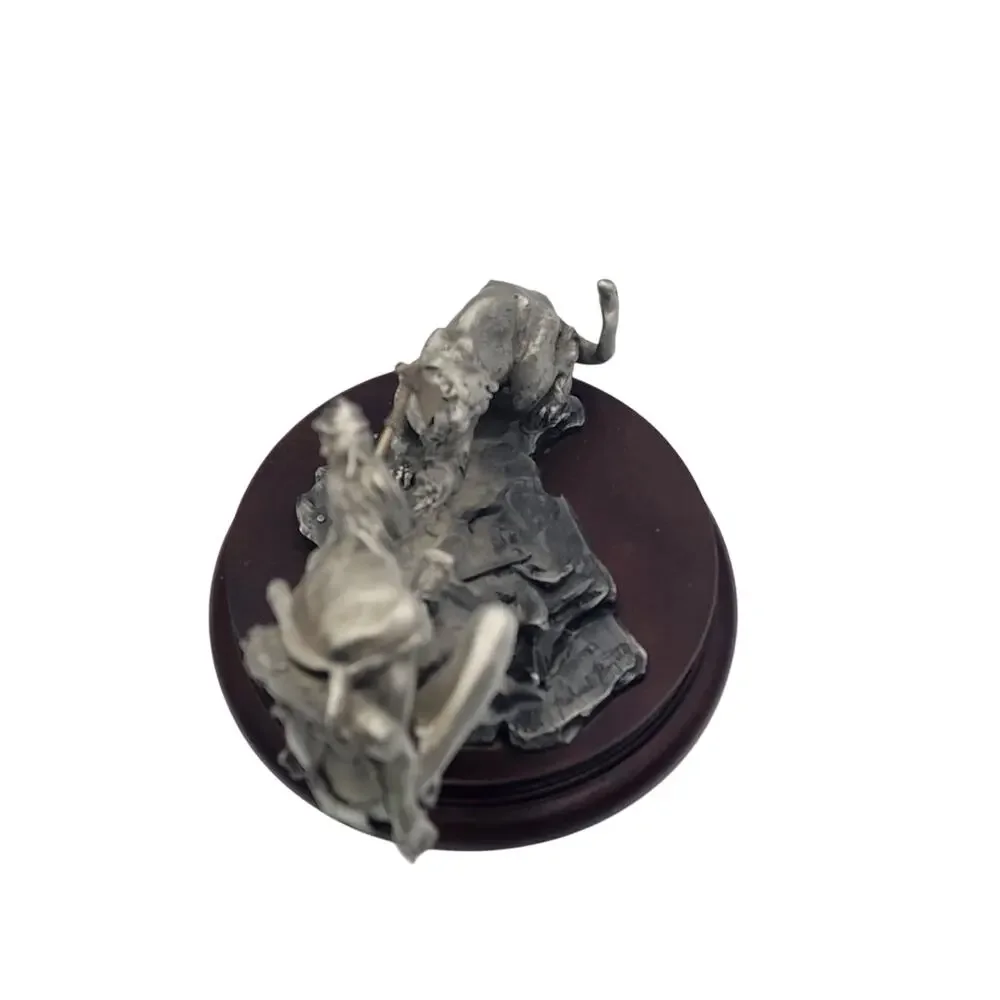Chilmark Gros Ventre Moment of Truth Michael Boyett 82 Pewter Sculpture Western - Picture 8 of 16